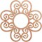 Ekena Millwork Cohen Wood Fretwork Pierced Ceiling Medallion, Cherry, 40"OD x 13 5/8"ID x 3/8"T CMWP40X40X0375COCH - alternate 1